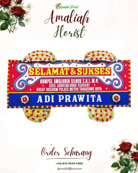 Papan Bunga Ucapan Selamat Penolih